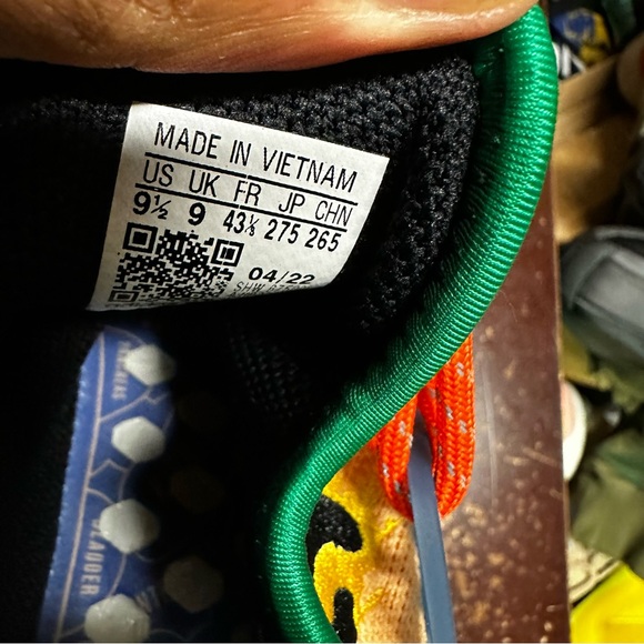 adidas Pharrell x NMD Human Race Animal Print Mens Shoes Pulse Amber HP3221 - Picture 7 of 7